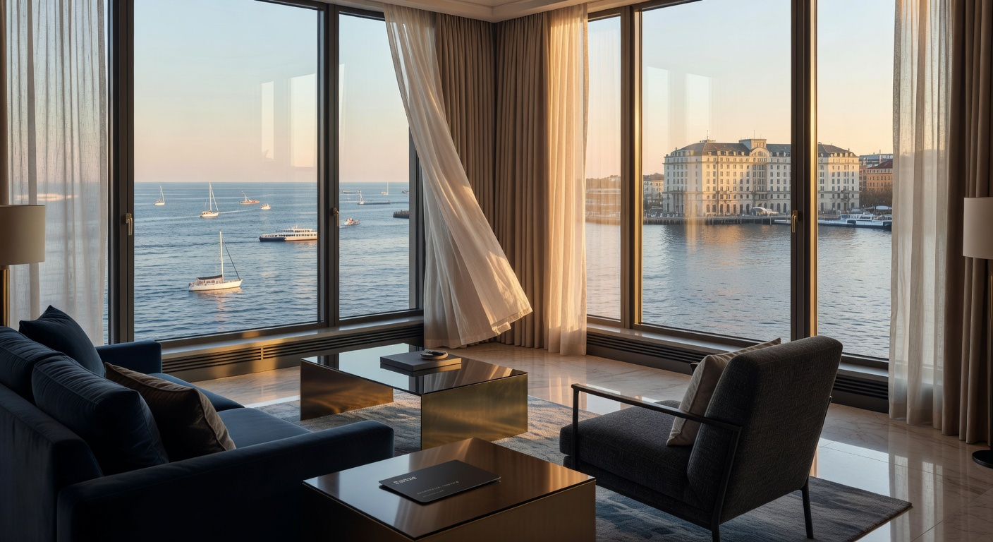 Hotel Haven luxury suite overlooking harbor
