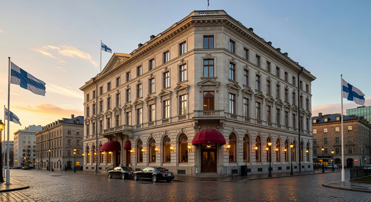 Hotel Kämp luxury exterior view in Helsinki