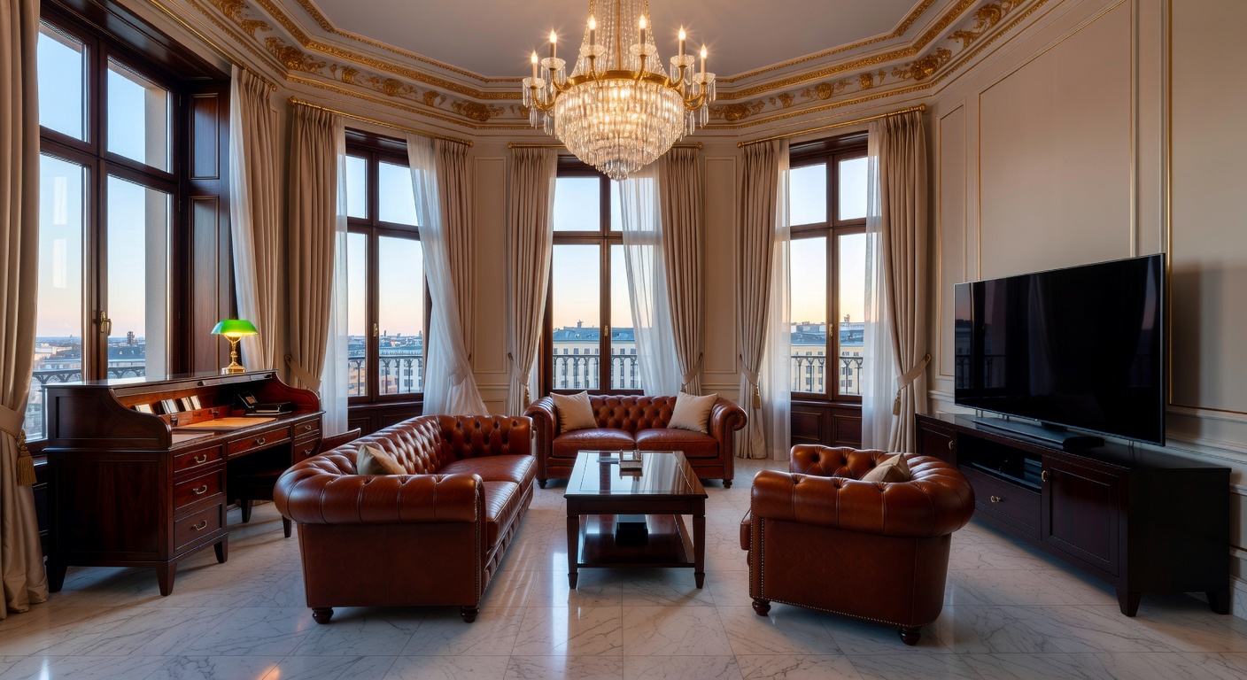 Luxurious Mannerheim Suite inside Hotel Kämp